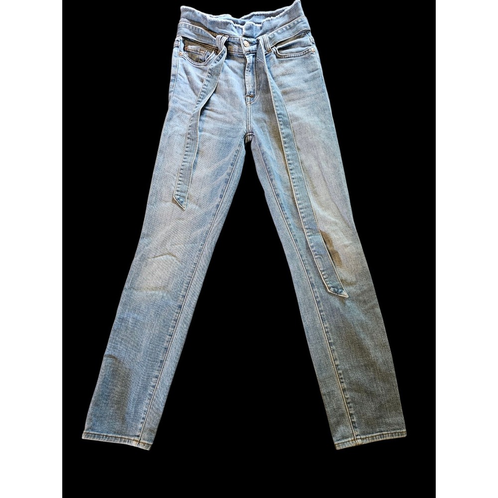 7 for All Mankind Women's Skinny Jeans size 24 Light Wash